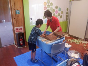紙漉き